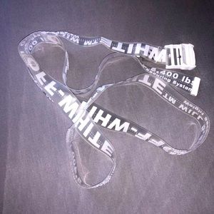 Clear off white belt